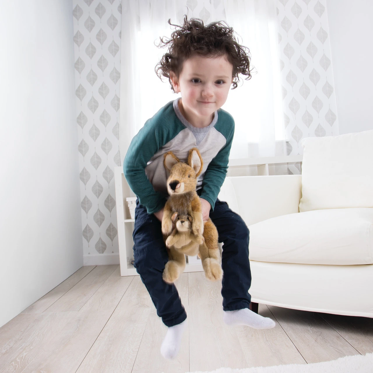 Animalcraft Kangaroo and Joey Stuffed Animal 13" thumbnail