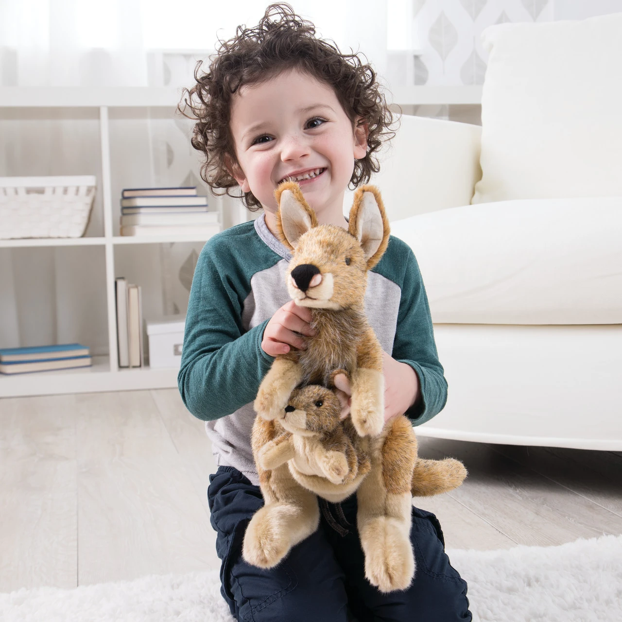 Animalcraft Kangaroo and Joey Stuffed Animal 13" thumbnail