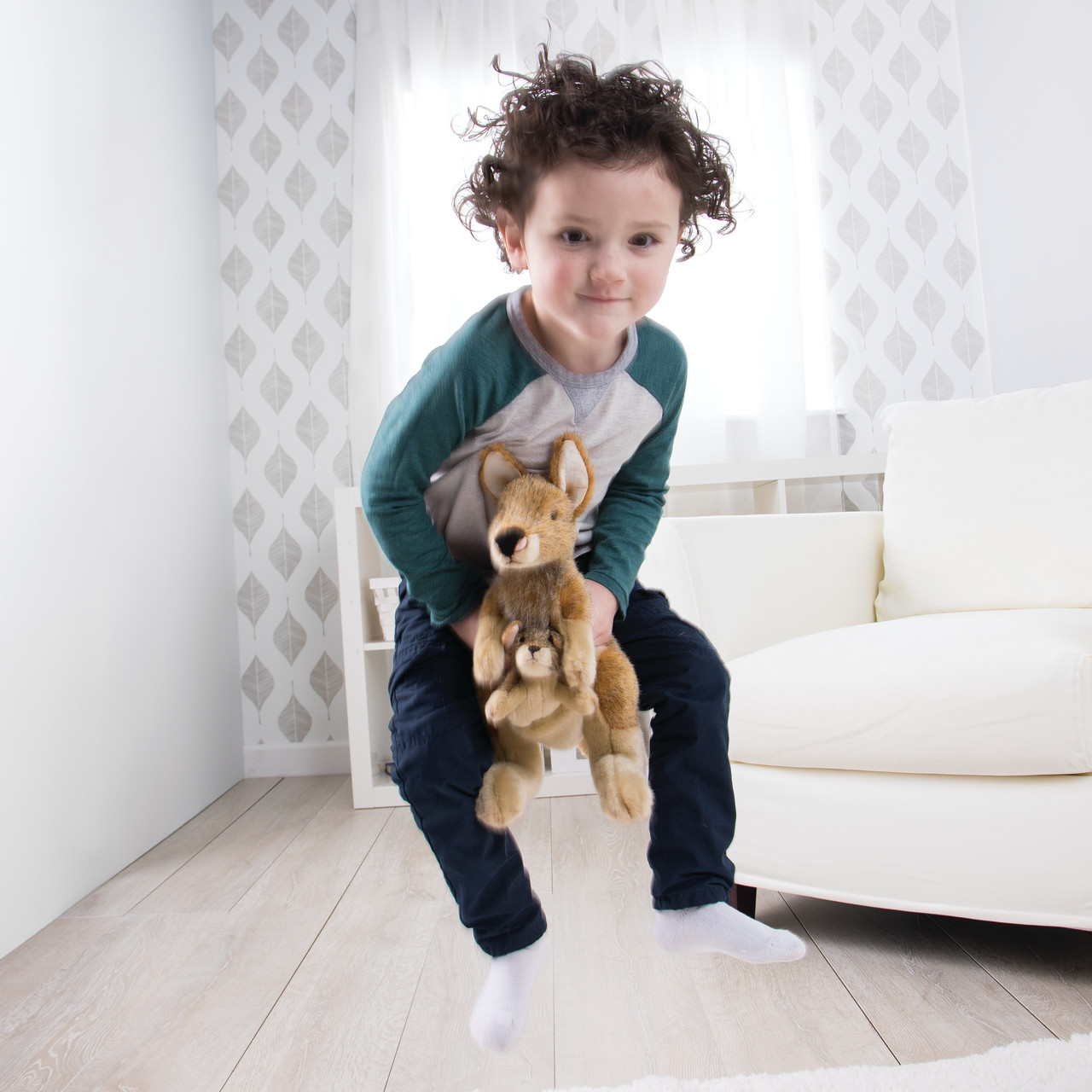 Animalcraft Kangaroo and Joey Stuffed Animal 13" thumbnail