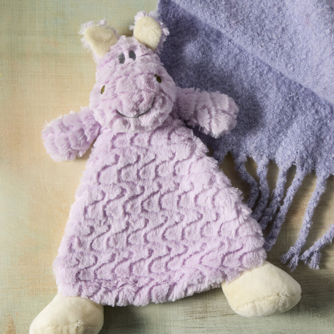 Harlow Hippo Rattle Blankie thumbnail