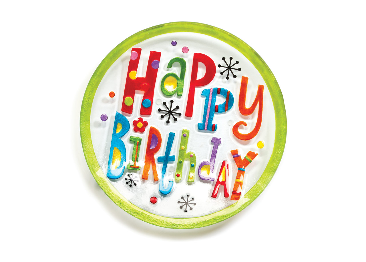 Happy Birthday Round Plate thumbnail