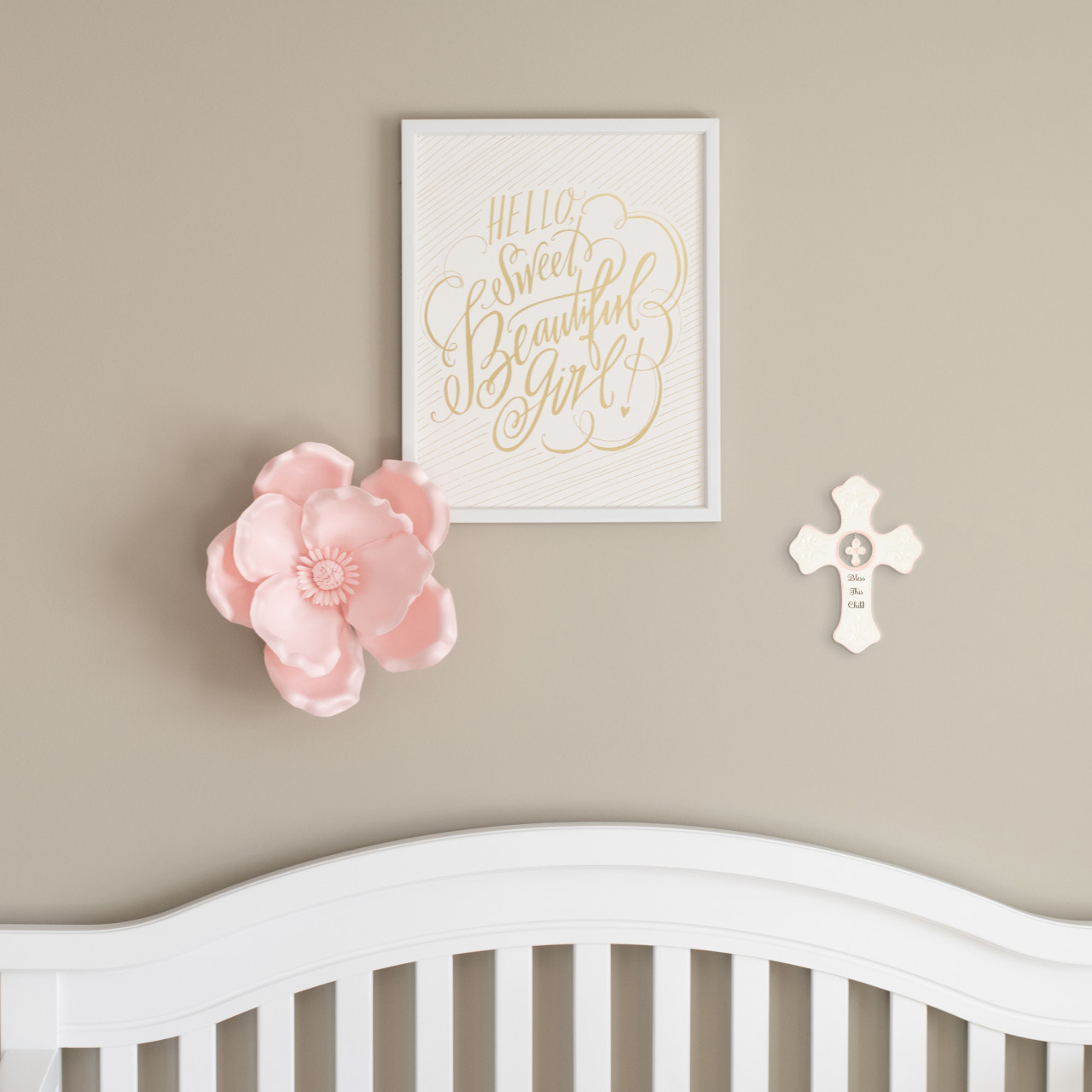 Pink Hanging Cross thumbnail