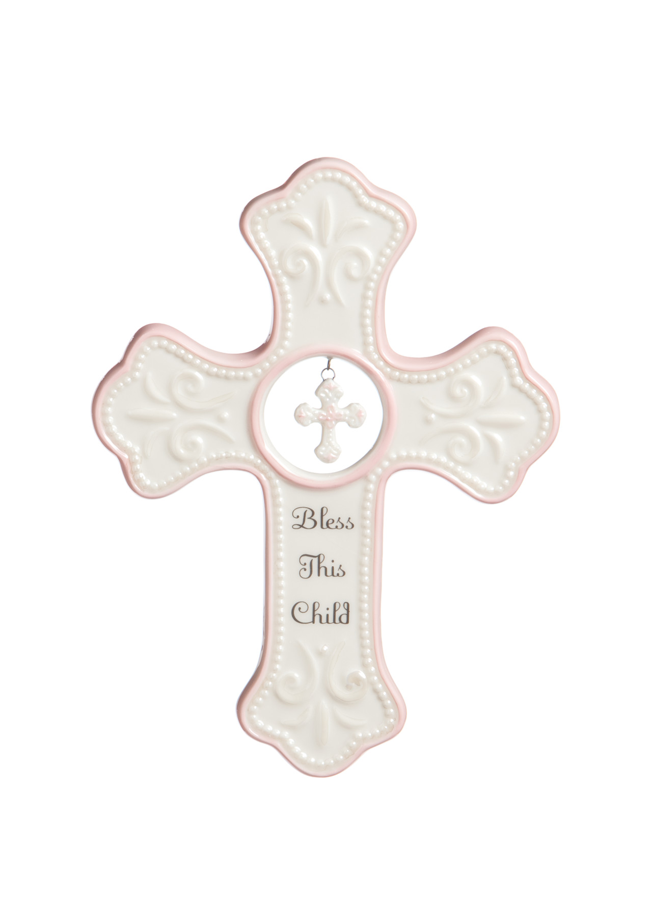 Pink Hanging Cross thumbnail