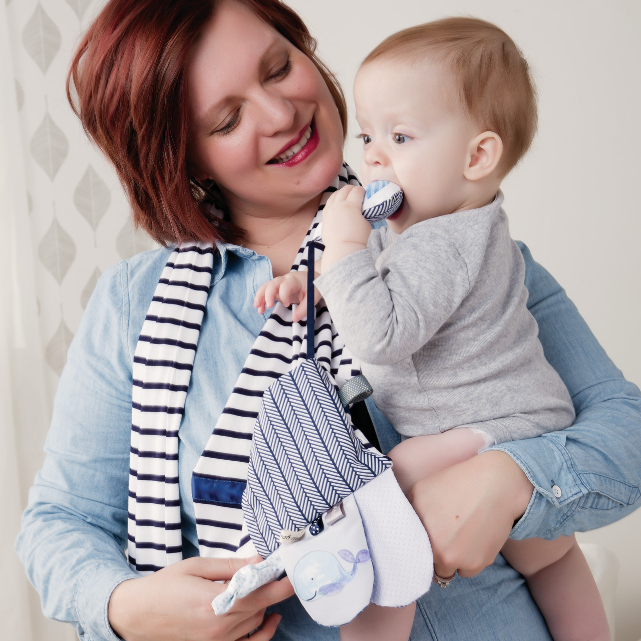 Mommy & Me Activity Scarf - Blue thumbnail