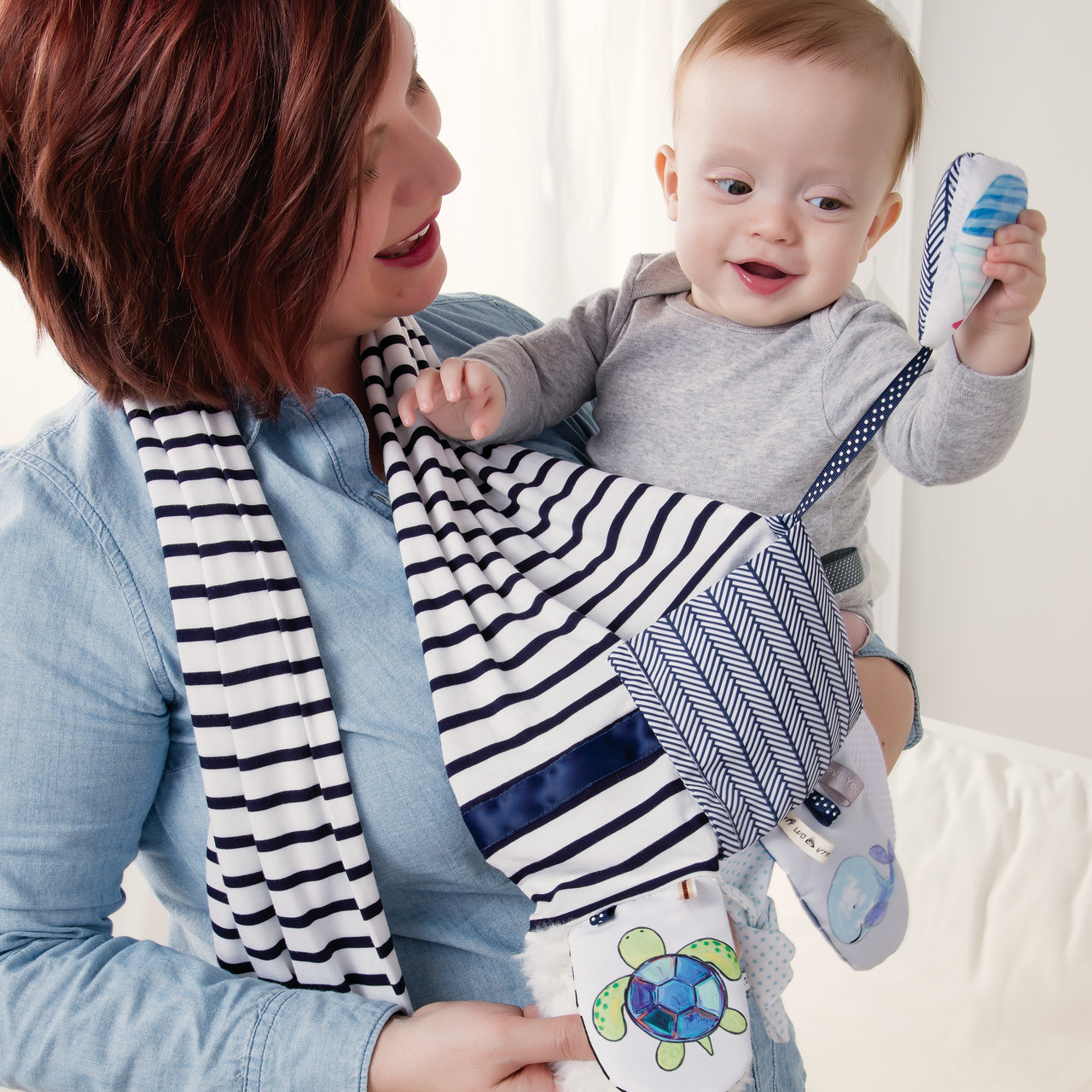 Mommy & Me Activity Scarf - Blue thumbnail