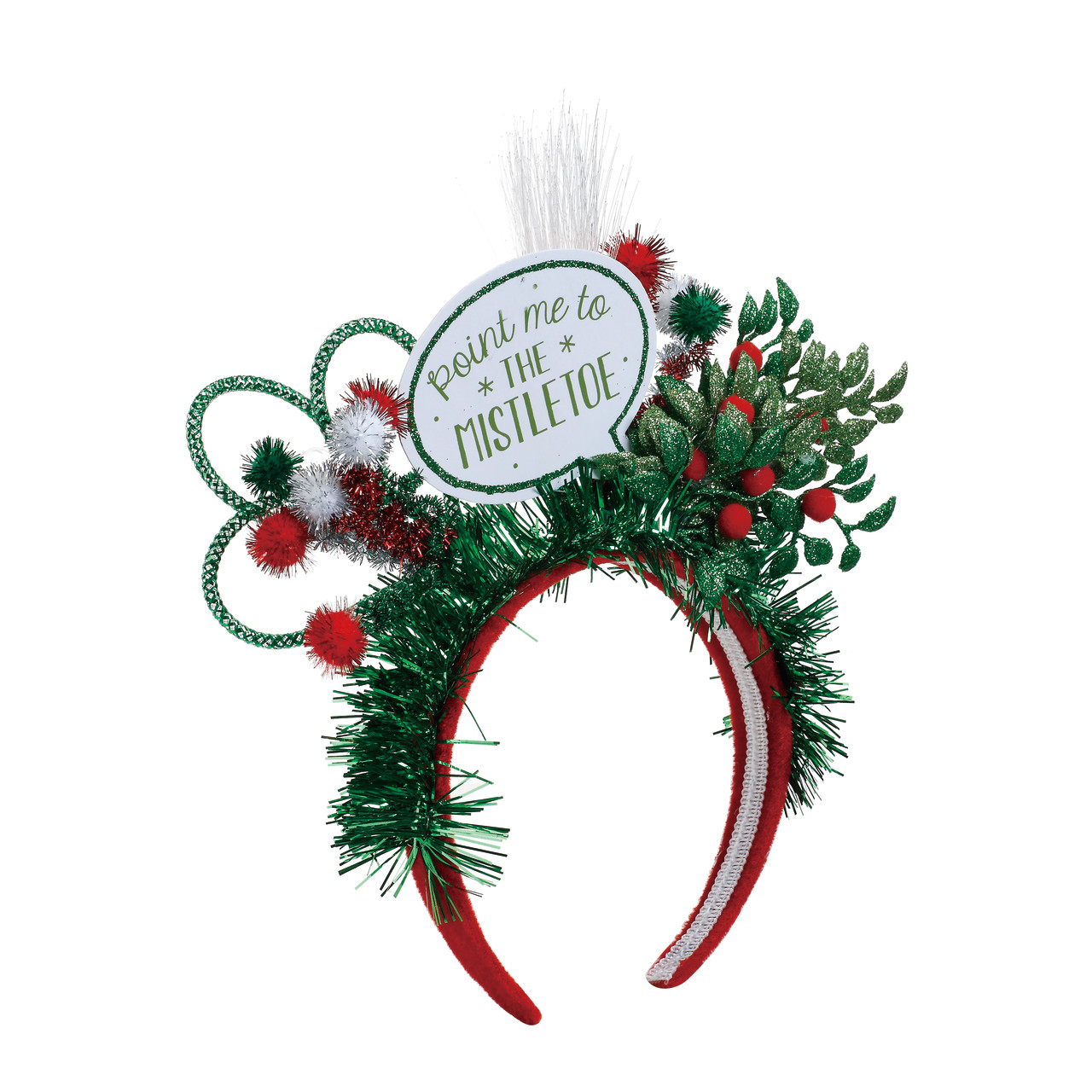 Lit Point Me to the Mistletoe Headband thumbnail