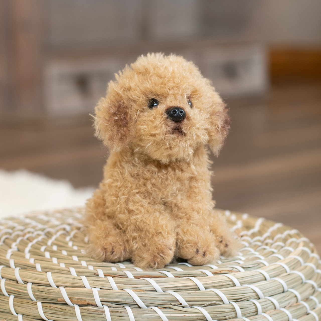 Animalcraft Labradoodle Beanbag Stuffed Animal 3.5" x 5.5" thumbnail