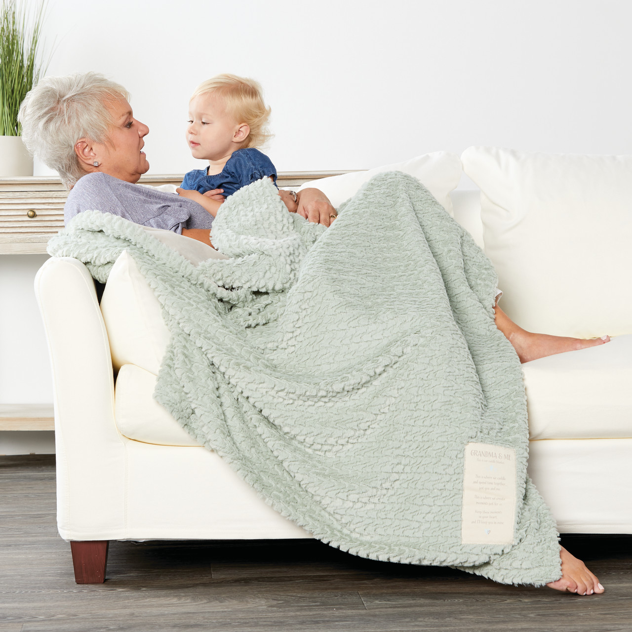 Cuddle Moments Grandma and Me Cuddle Time Blanket 50" x 60" thumbnail