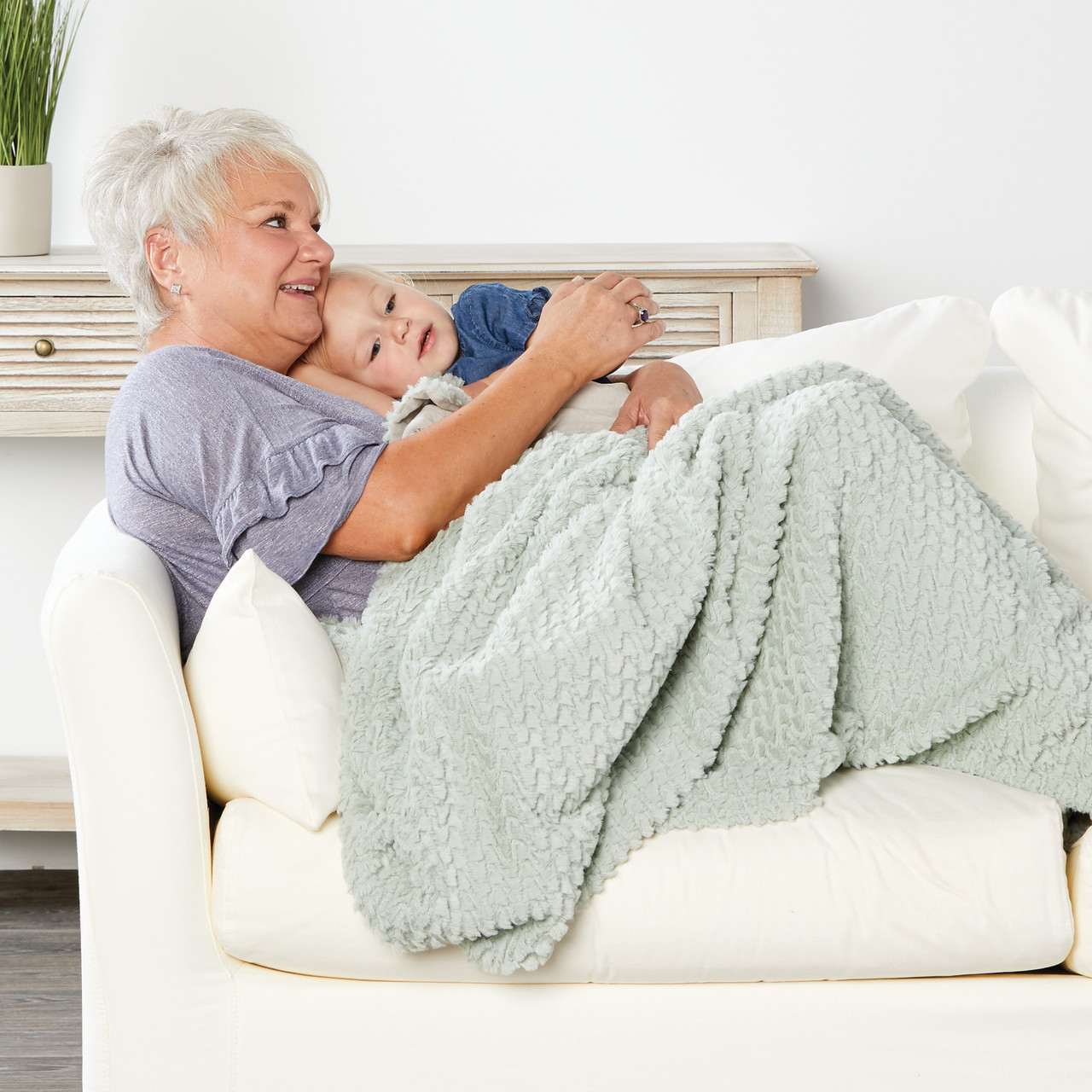 Cuddle Moments Grandma and Me Cuddle Time Blanket 50" x 60" thumbnail