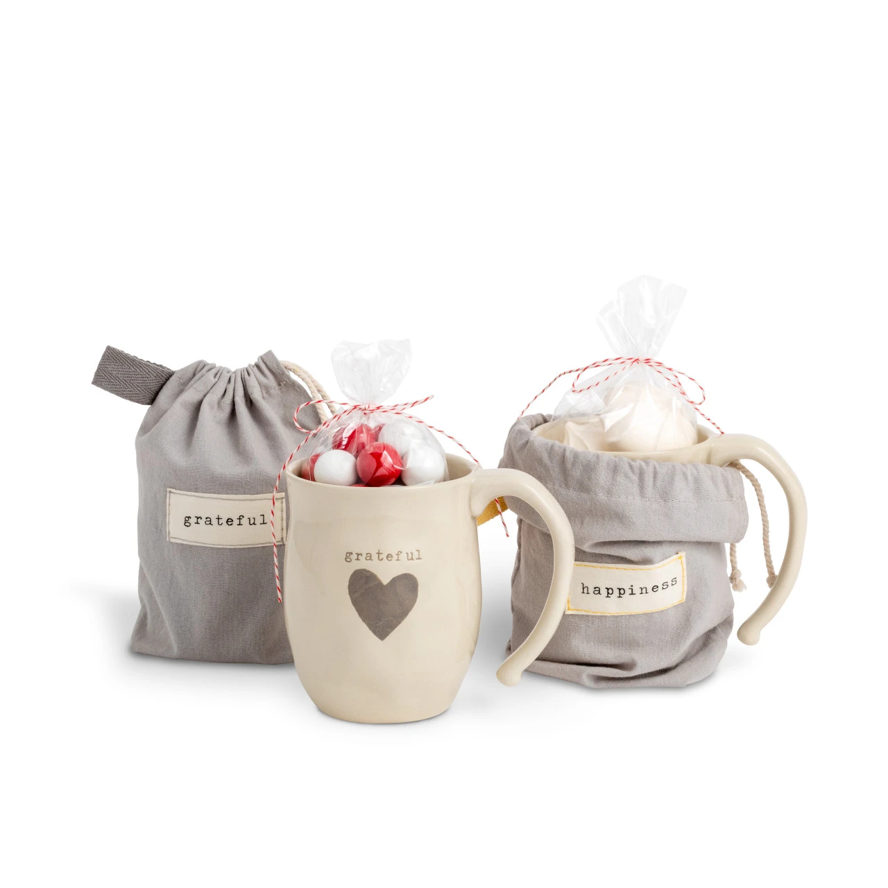 Warm Heart Ivory Stoneware Grateful Heart Mug 16oz thumbnail