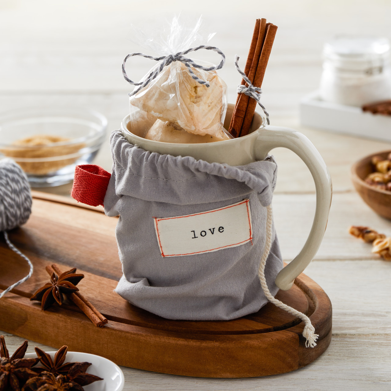 Warm Heart Ivory Stoneware Brave Heart Mug 16oz thumbnail