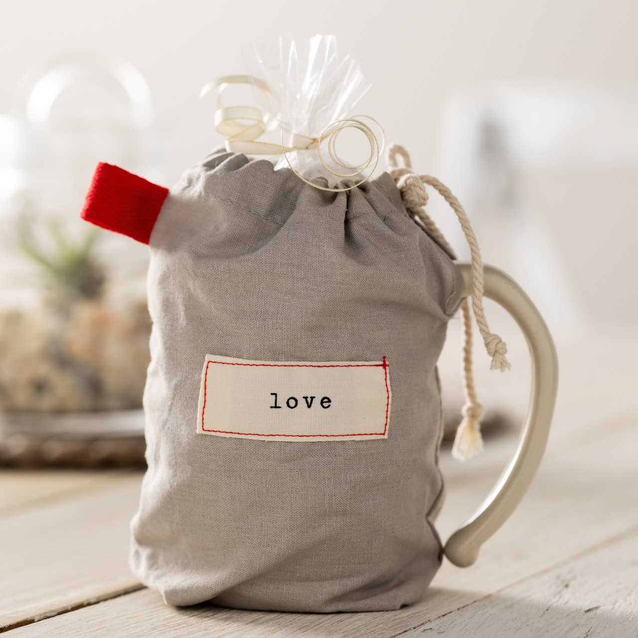 Warm Heart Ivory Stoneware Loving Heart Mug 16oz thumbnail
