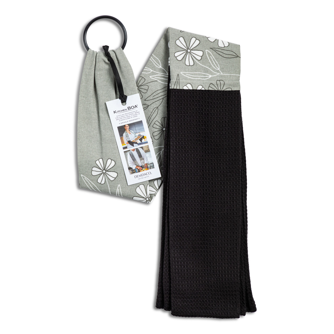 Gray Floral Kitchen Boa® thumbnail