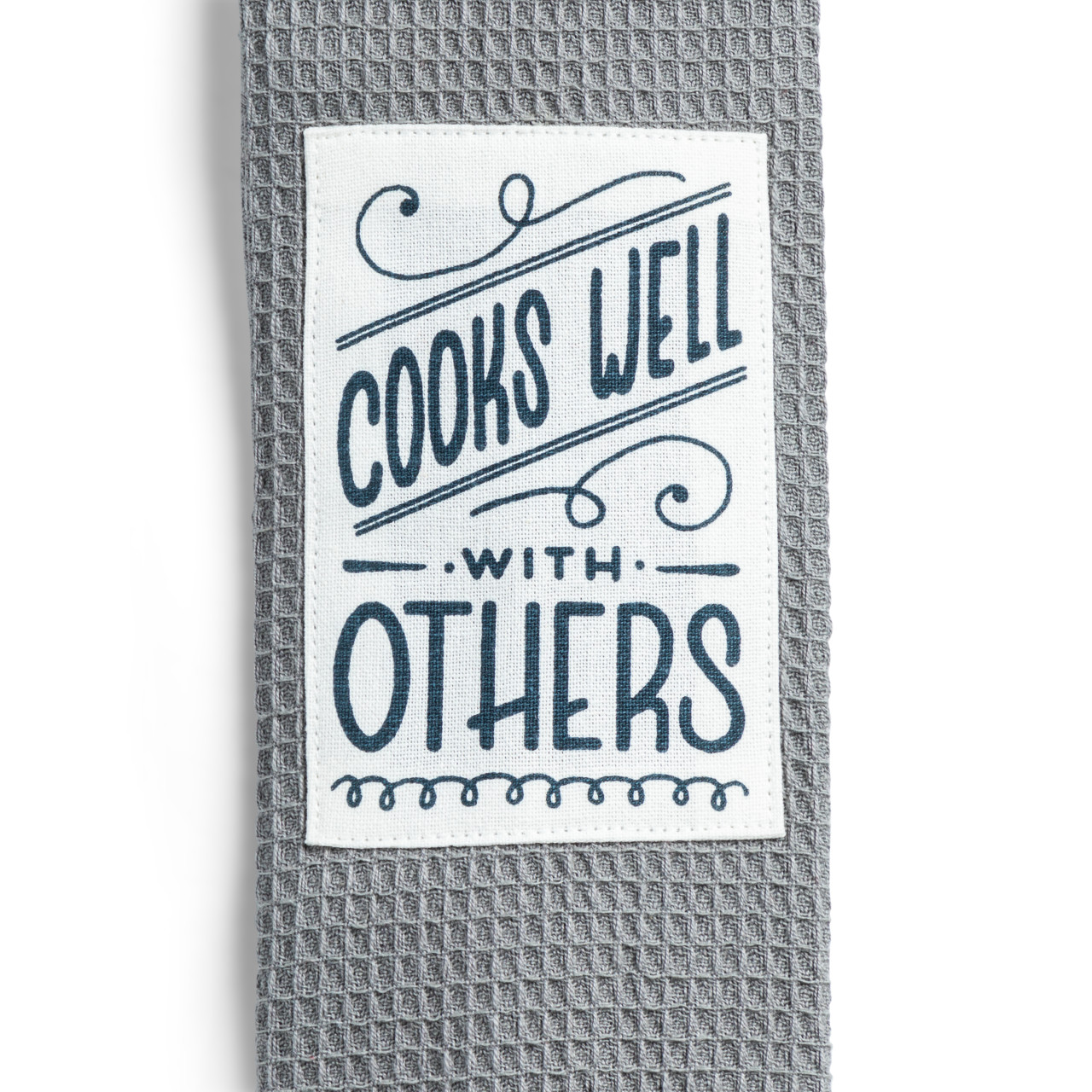 byDesign Serving Gray & White Cooks Well With Others Kitchen Boa 4" x 69" thumbnail