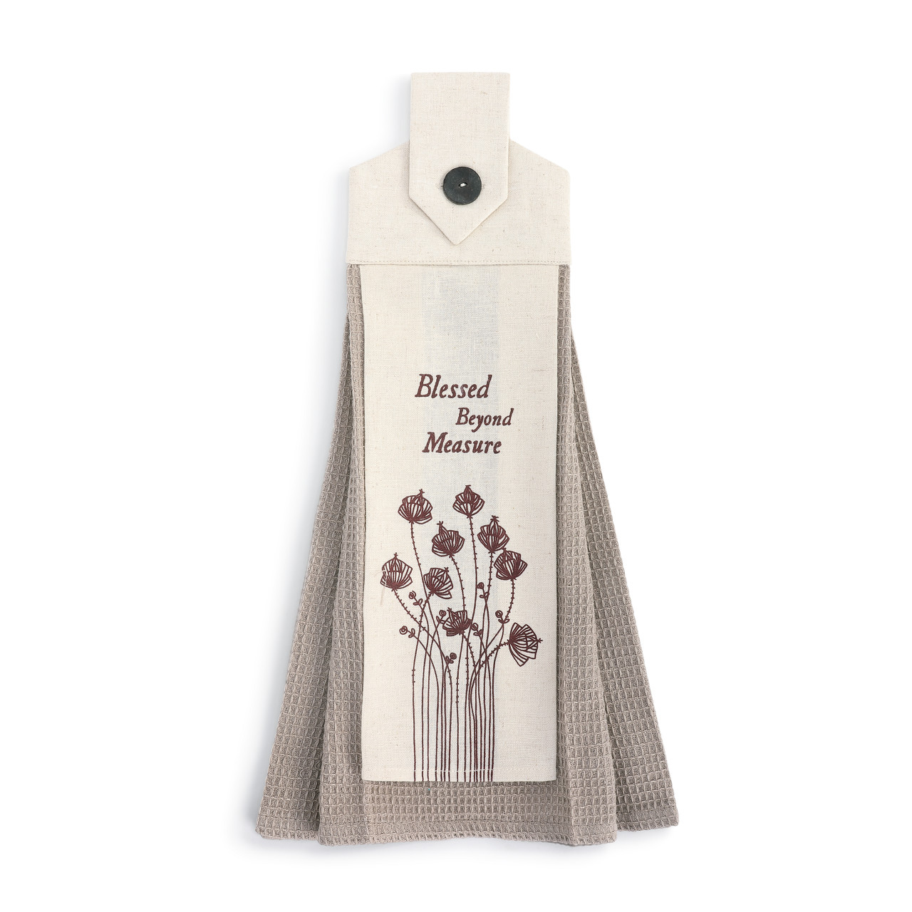 Blessed Beyond Button Loop Tea Towel thumbnail