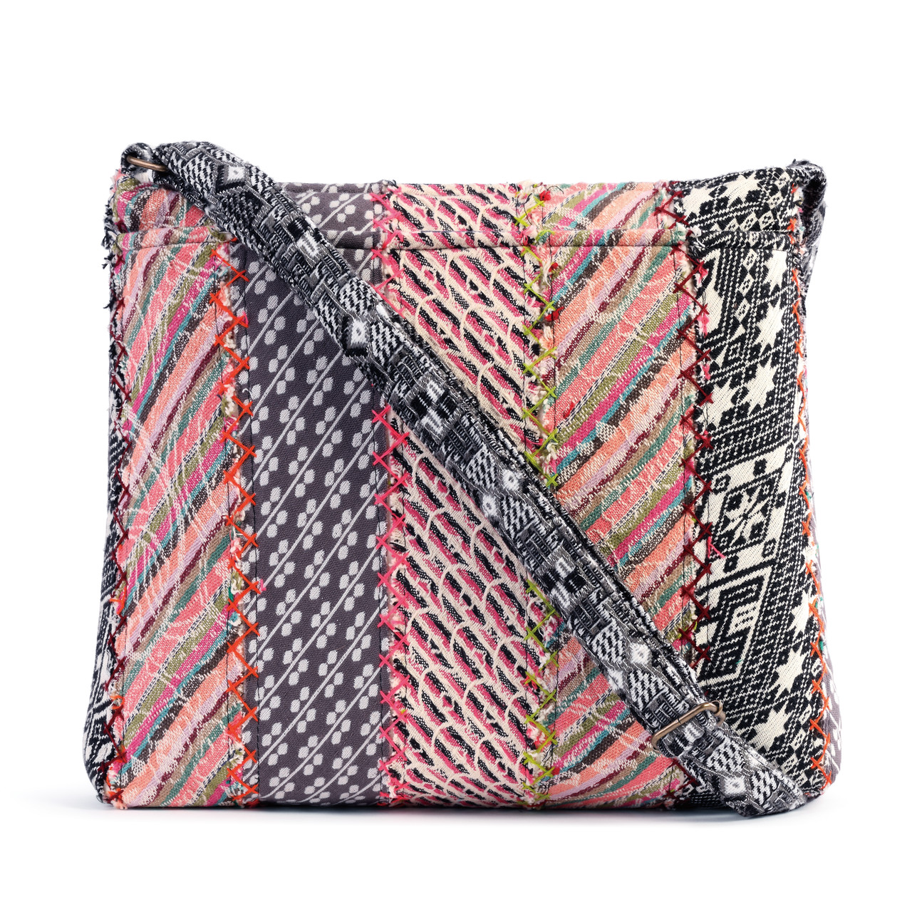 Your Journey Multicolor Adjustable Cross Body Bag 15.5" x 12.5" thumbnail