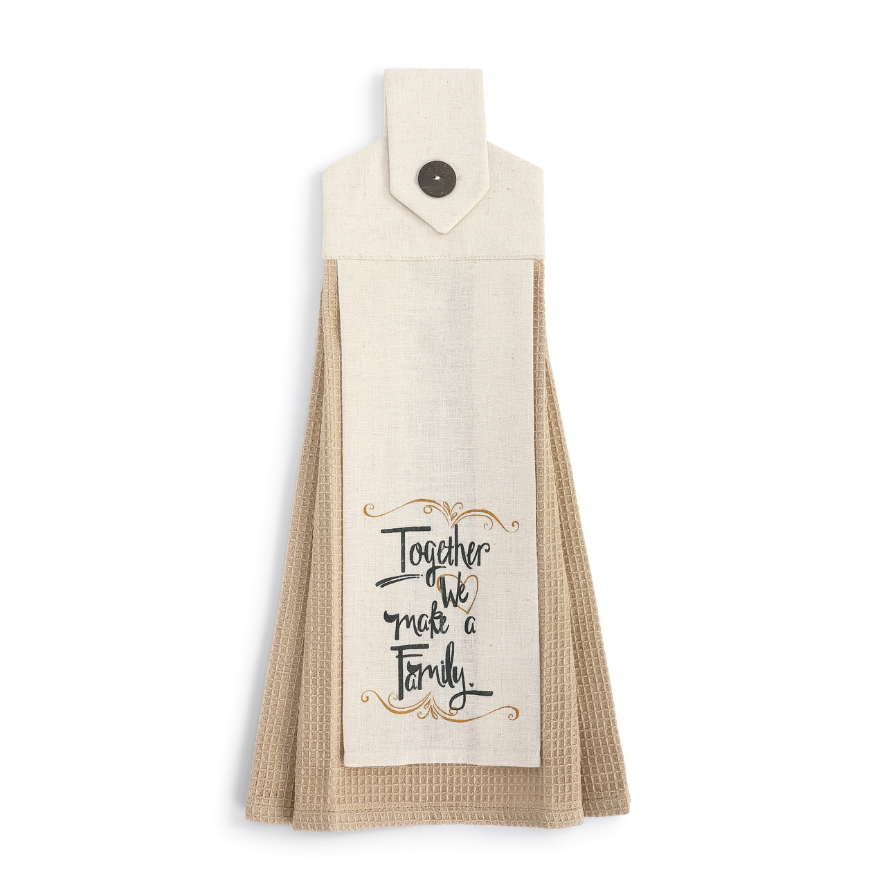 We Make A Family Button Loop Tea Towel thumbnail