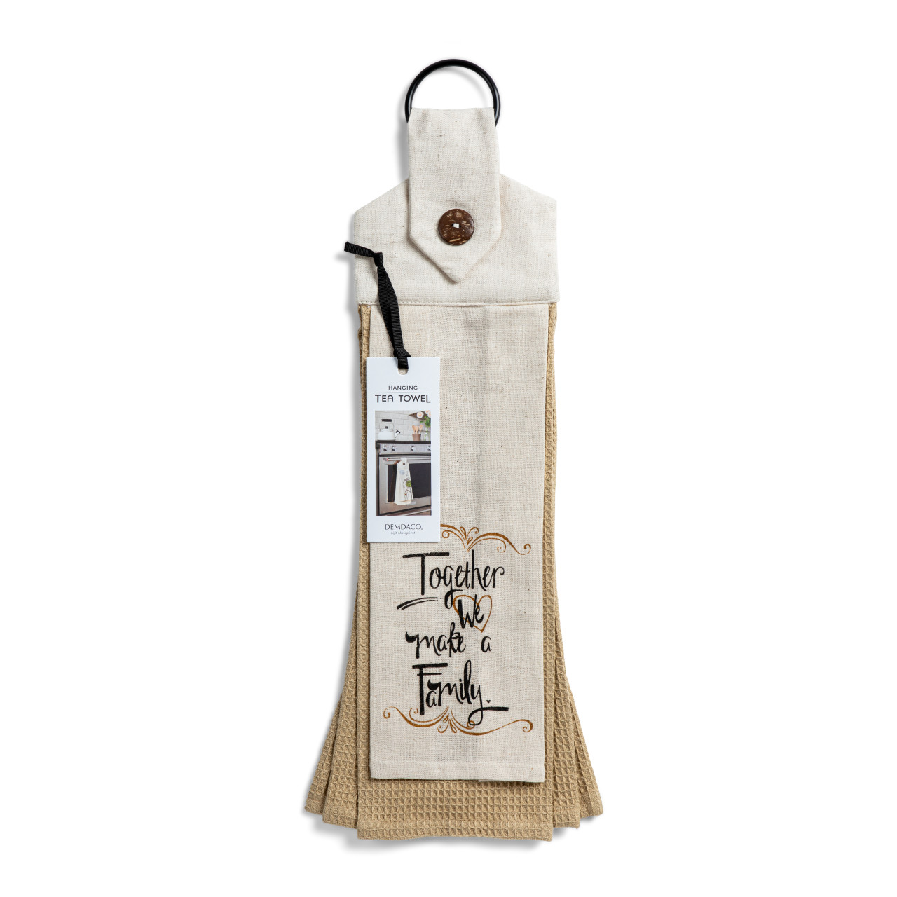 We Make A Family Button Loop Tea Towel thumbnail