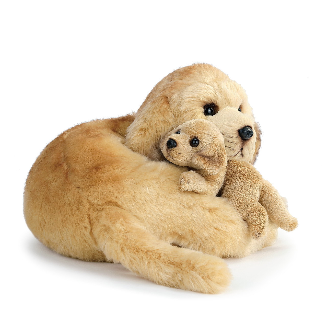"You and Me" Yellow Lab and Pup Plush Toy thumbnail