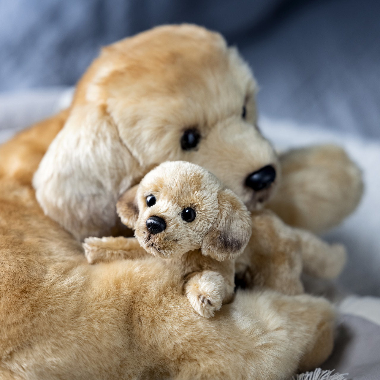 "You and Me" Yellow Lab and Pup Plush Toy thumbnail