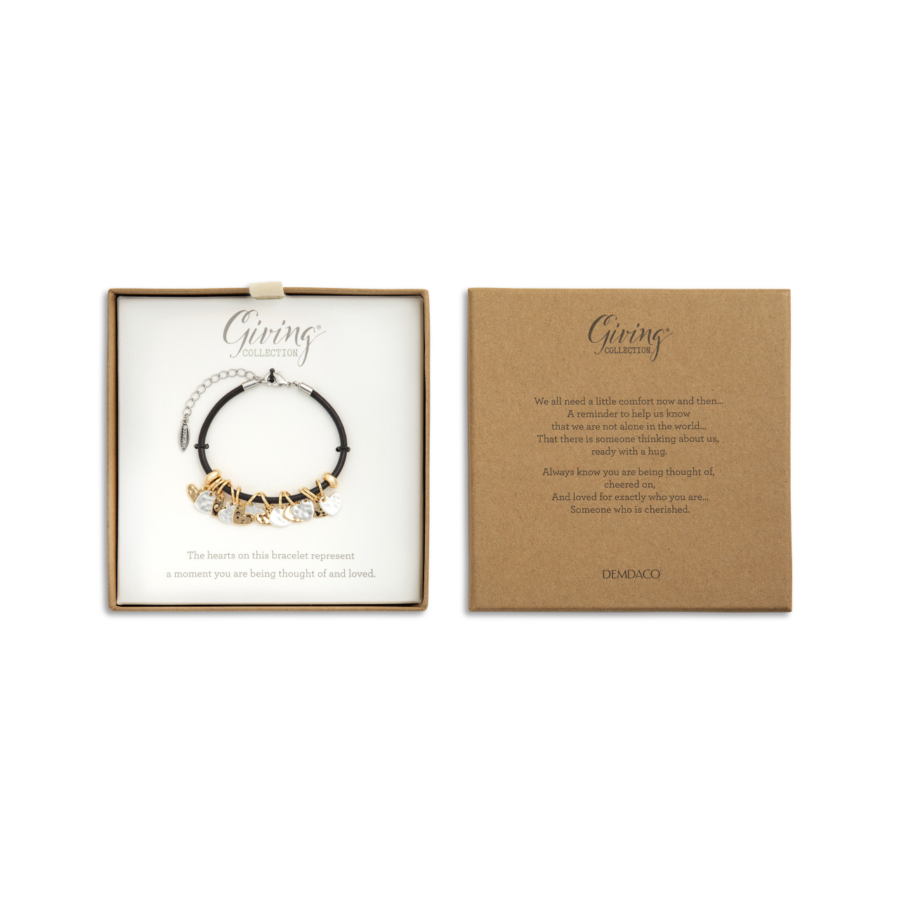 Giving Collection Loved Adjustable Heart Bracelet 7" thumbnail