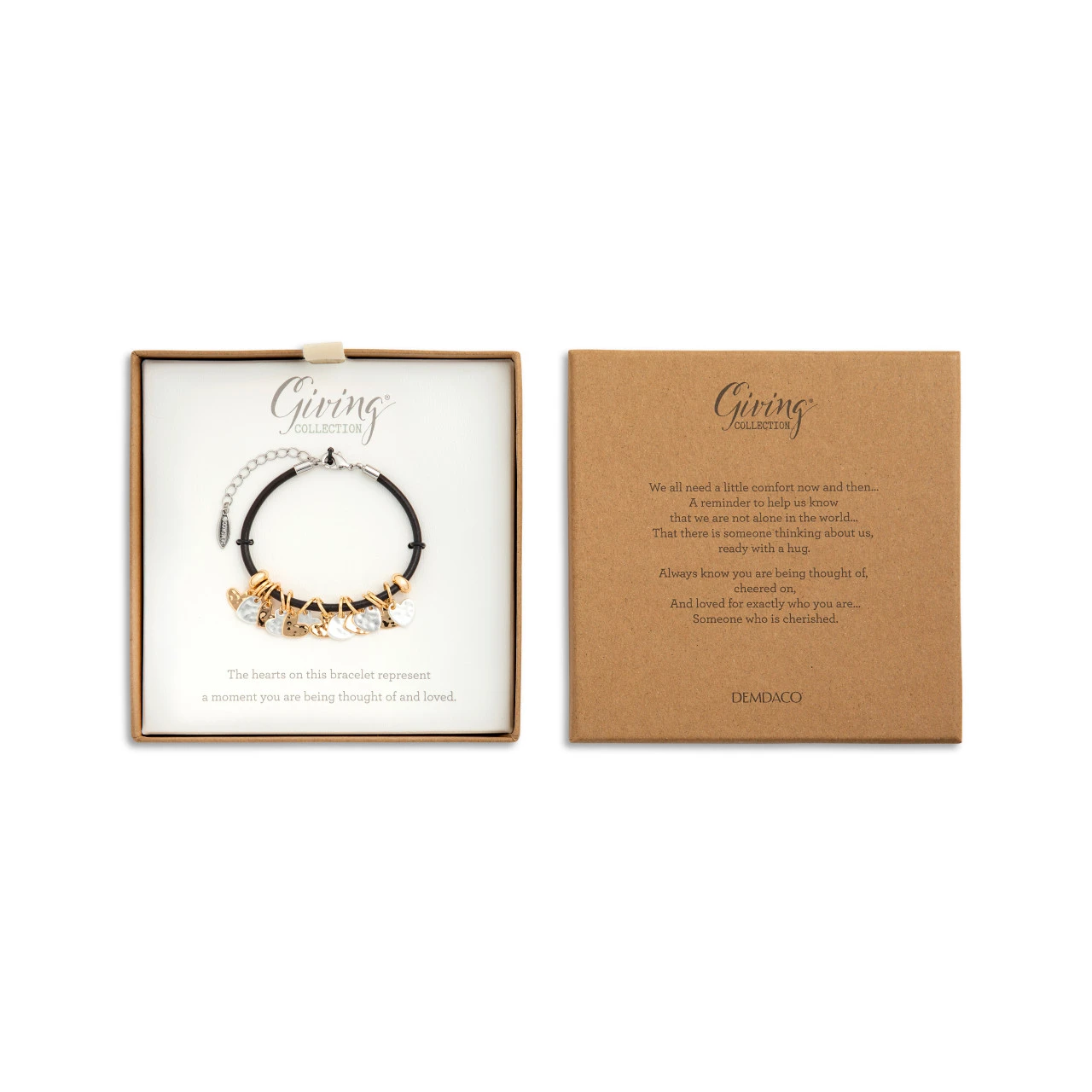 Giving Collection Loved Adjustable Heart Bracelet 7" thumbnail