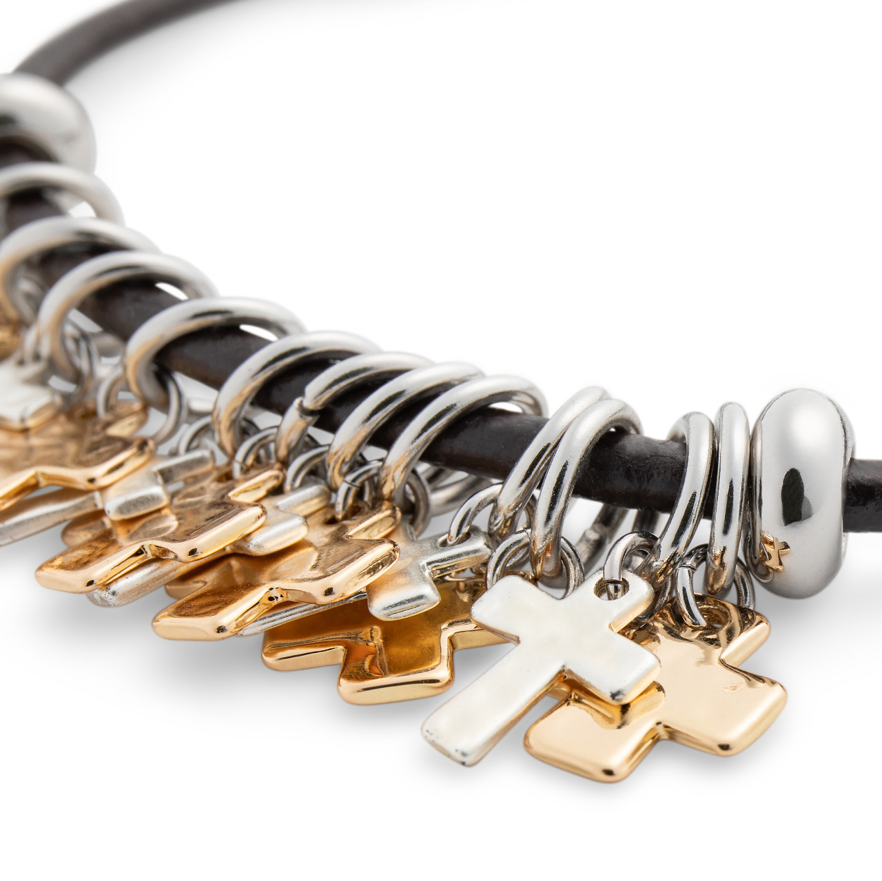 Giving Collection Adjustable Cross Charm Bracelet 7.5" thumbnail