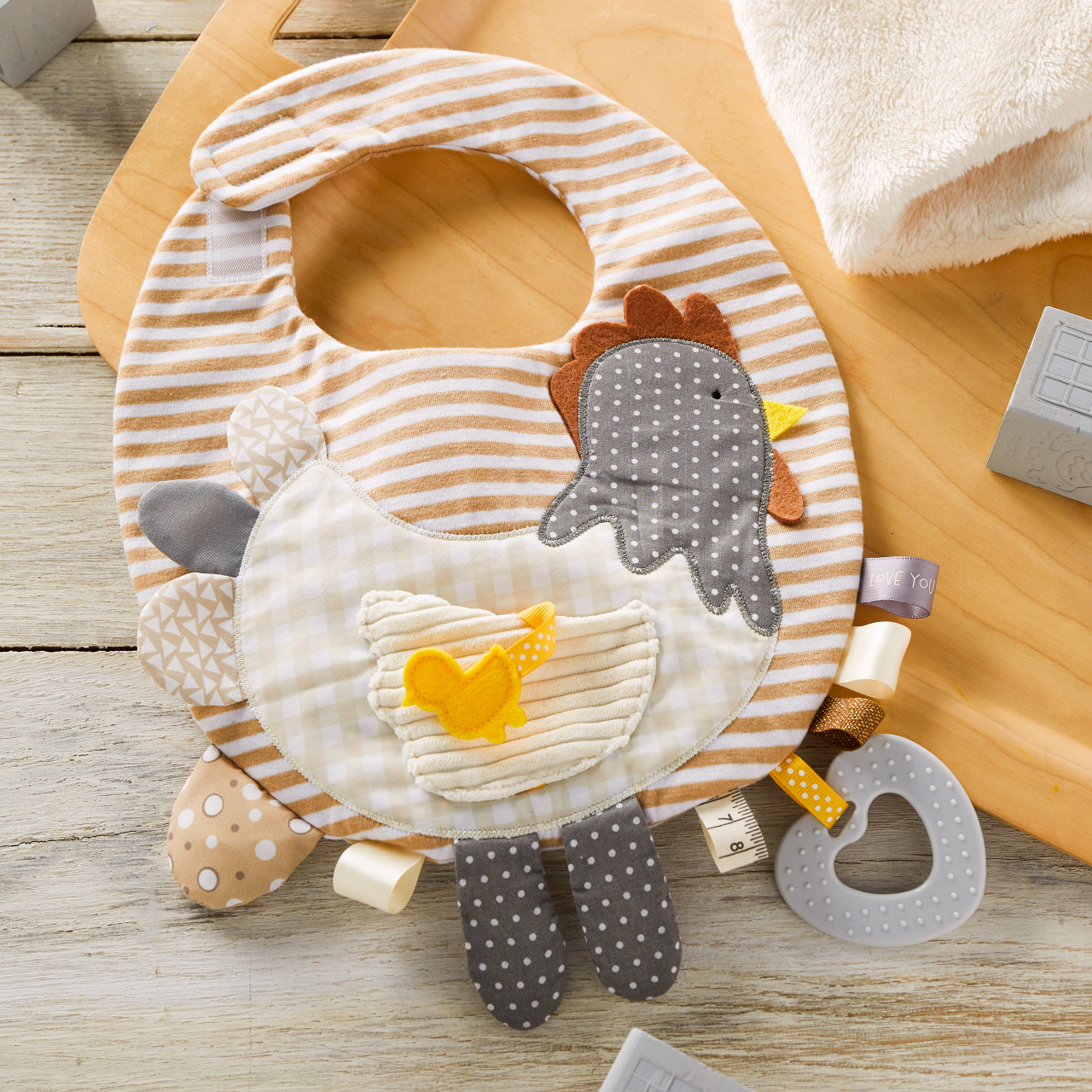 Mommy & Me Activity Bib - Rooster thumbnail