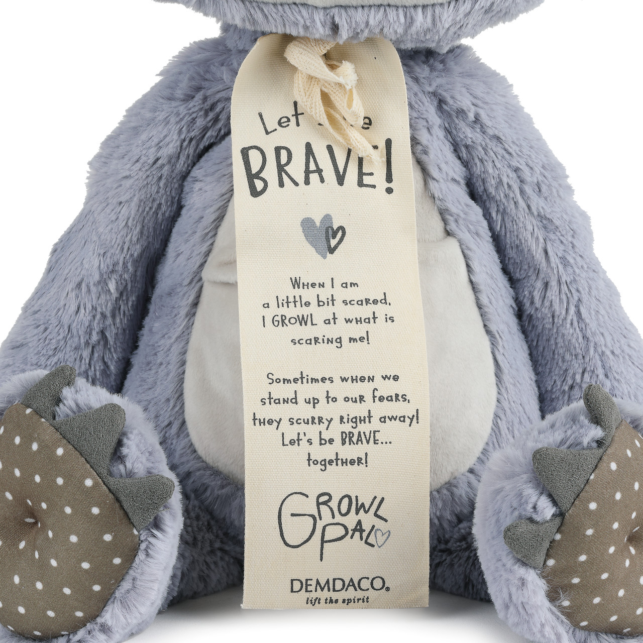 Growl Pal Light Purple Let's Be Brave Stuffed Animal 12" thumbnail