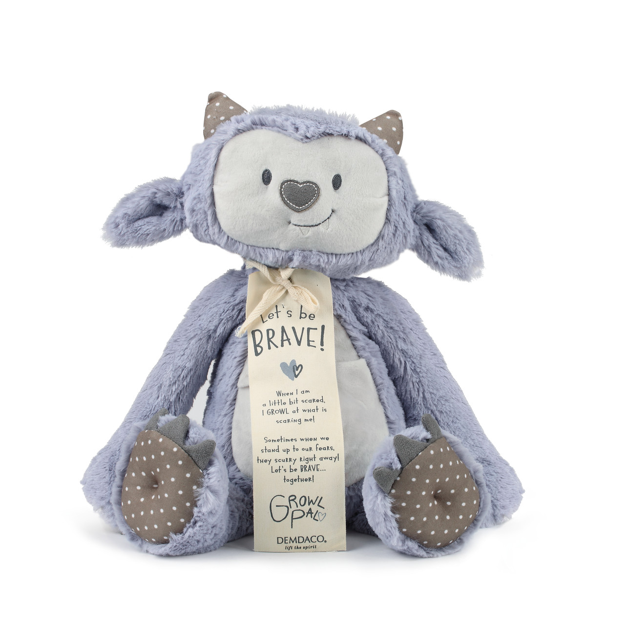 Growl Pal Light Purple Let's Be Brave Stuffed Animal 12" thumbnail