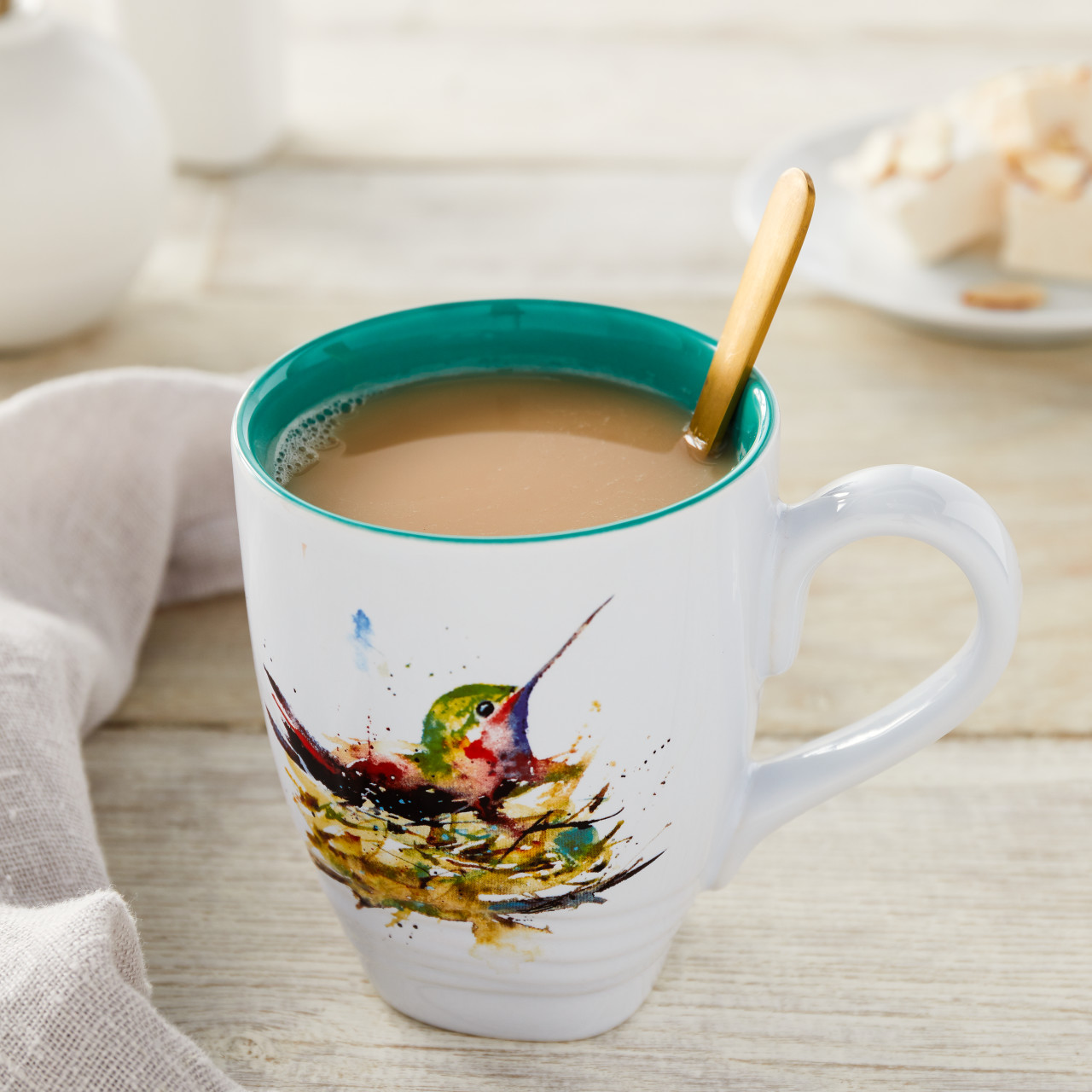 Dean Crouser Watercolor Hummingbird in Nest Mug 16oz thumbnail