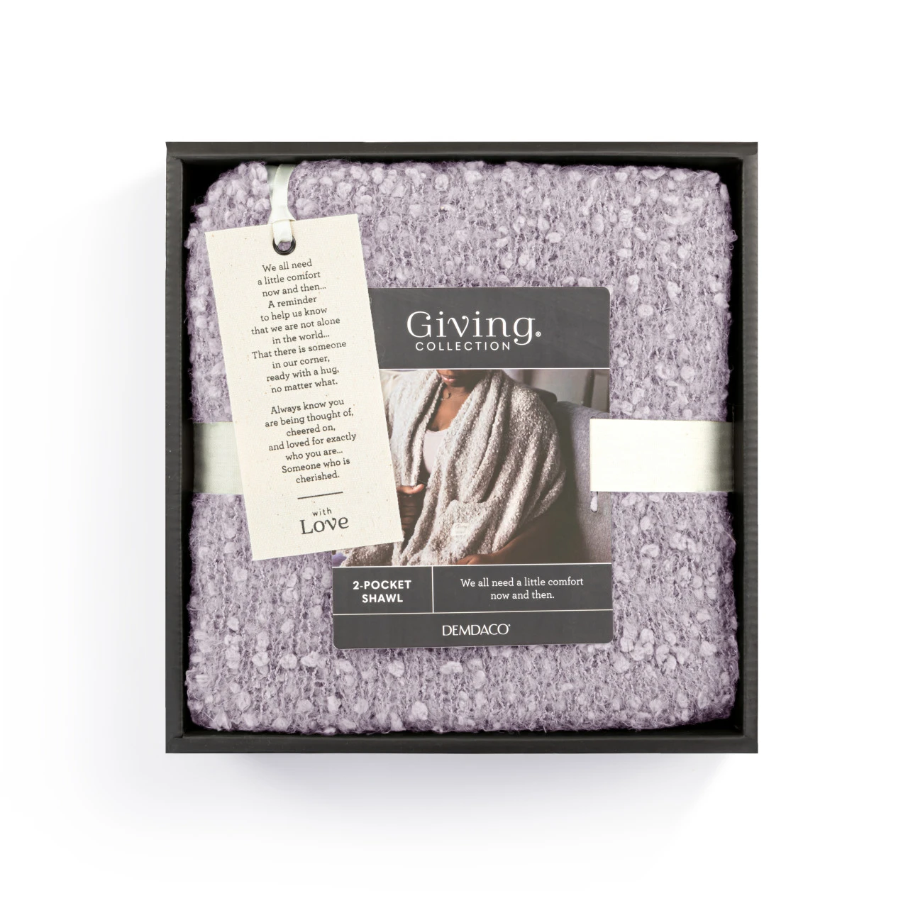 Giving Collection Light Purple Giving Shawl With Pockets thumbnail