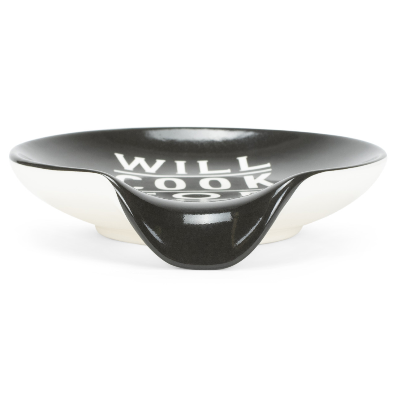 Will Cook for Wine Ceramic Spoon Rest thumbnail