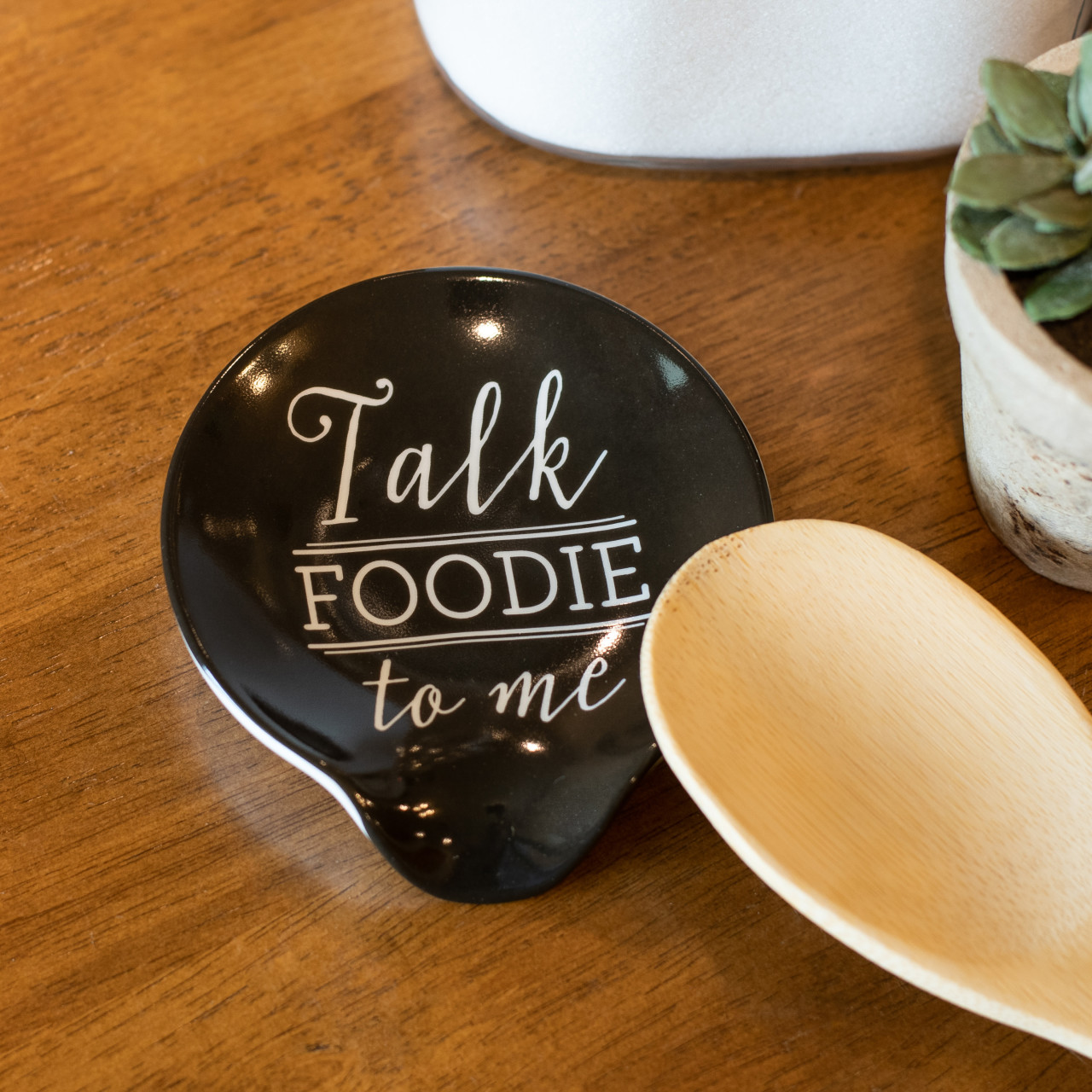 Talk Foodie to Me Ceramic Spoon Rest thumbnail