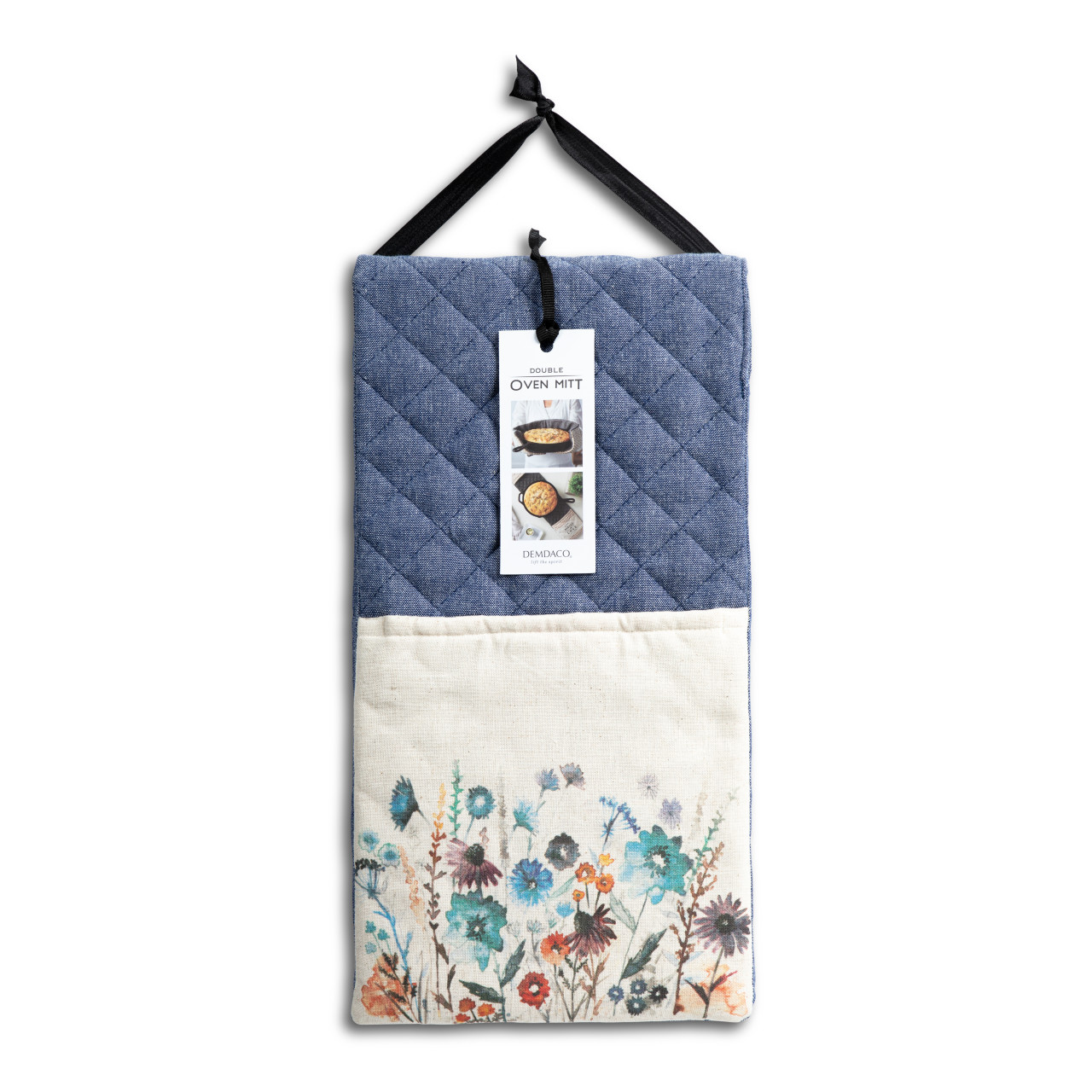 Floral Double Oven Mitt thumbnail