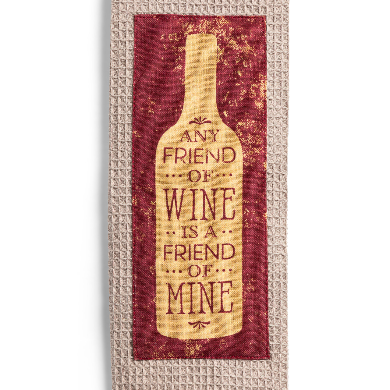 byDesign Serving Red & Tan Any Friend of Wine Kitchen Boa 4" x 69" thumbnail