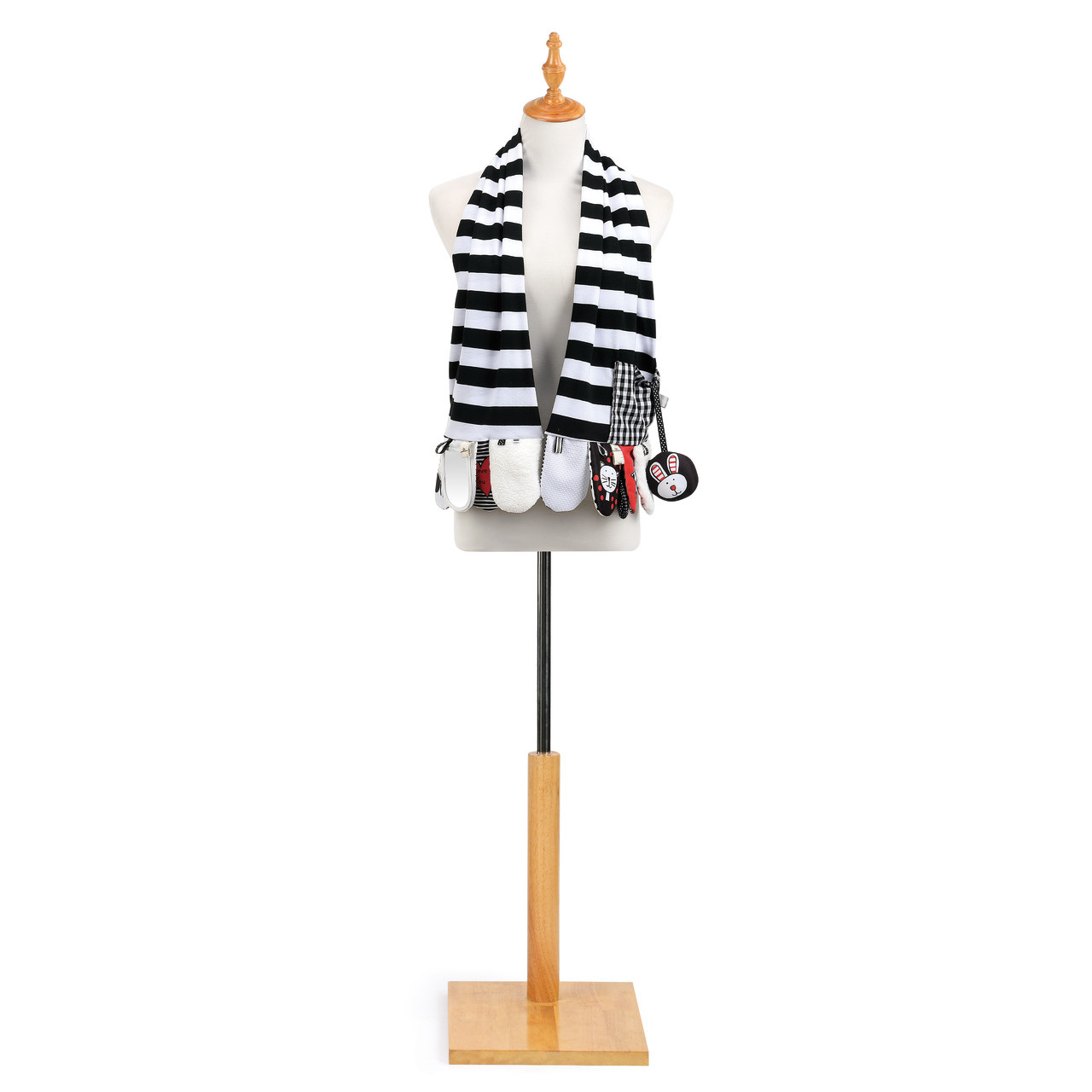 Mommy & Me Activity Scarf - Black & White thumbnail