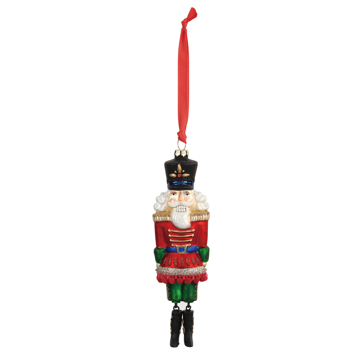 Nutcracker Blown Glass Ornament thumbnail