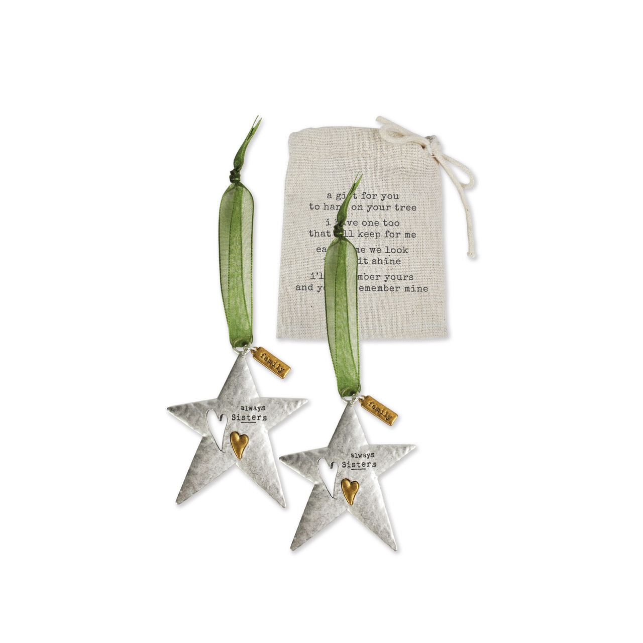 Sisters Keep, Share Ornaments Set thumbnail