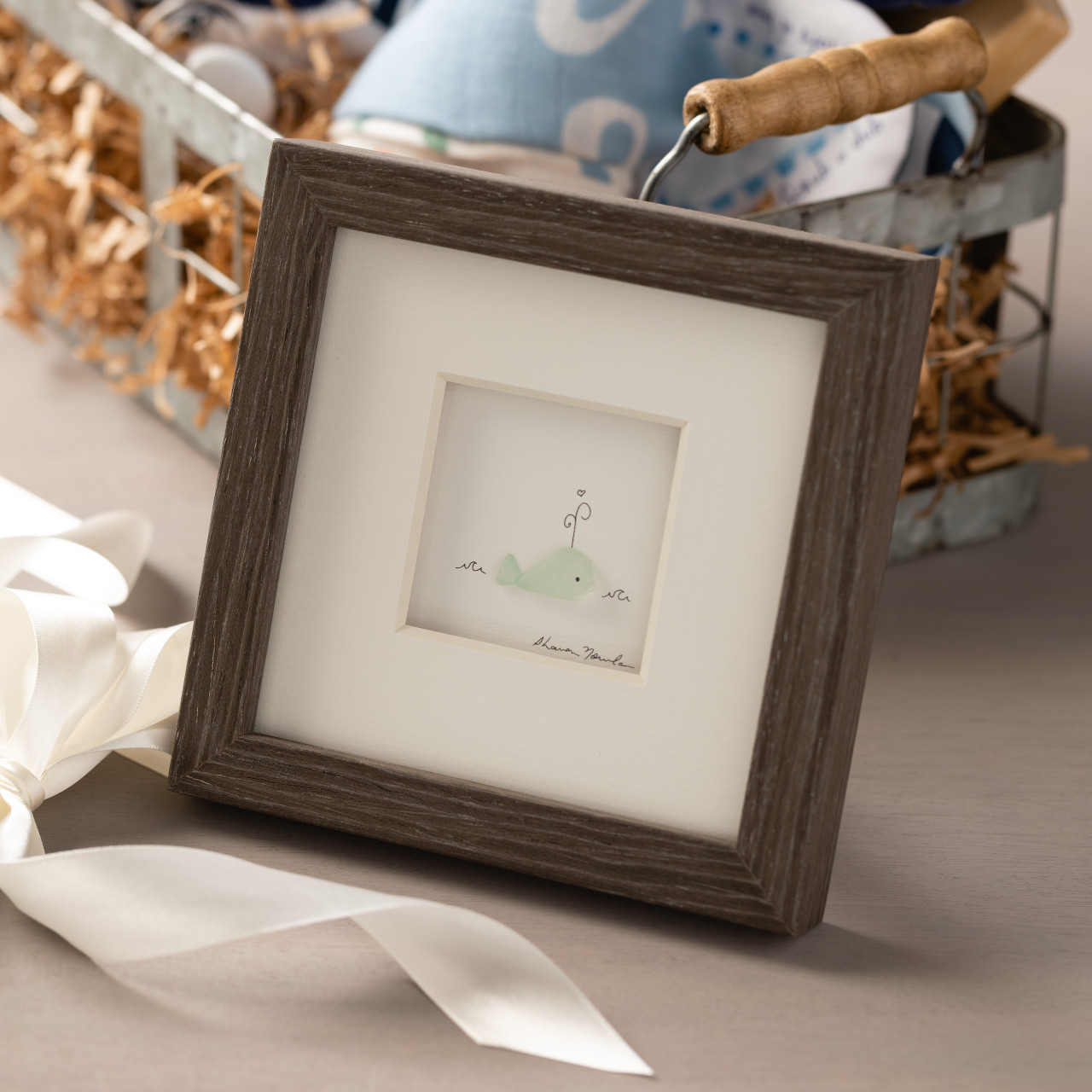 Dream Big Little One Wall Art Pebble Wood Frame thumbnail