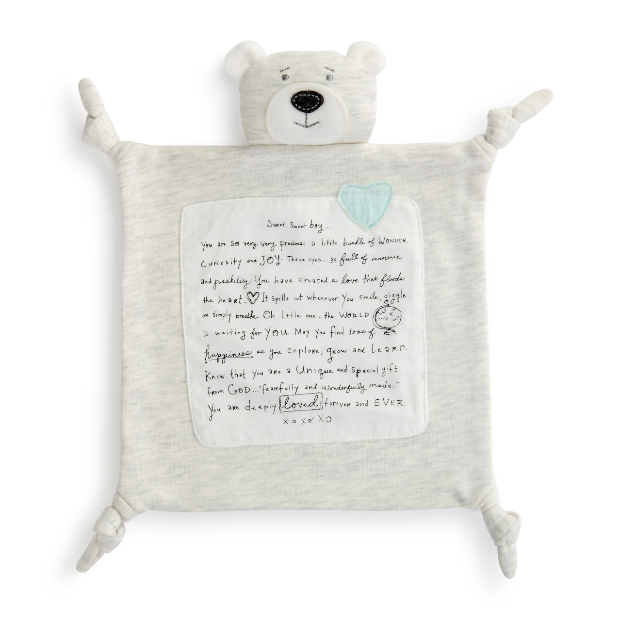 Sweet Boy Blue Blankie Sweatshirt Material thumbnail