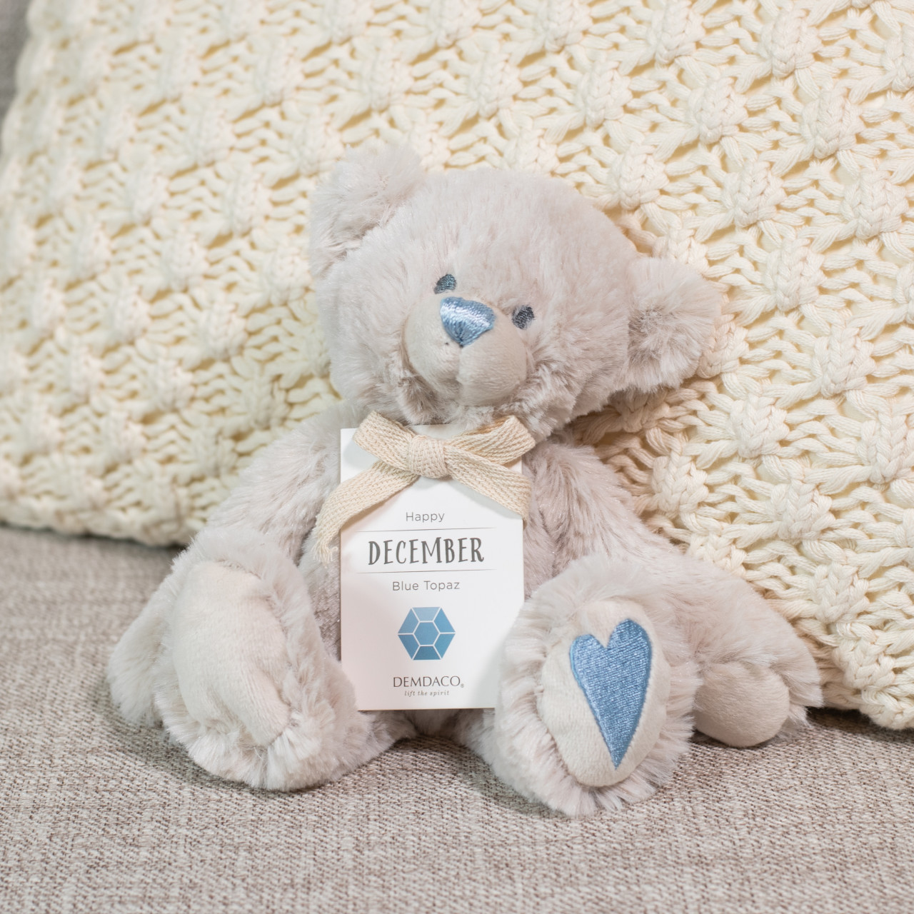 Birthstone Bears December Teddy Bear Stuffed Animal 3.5" x 8.5" thumbnail