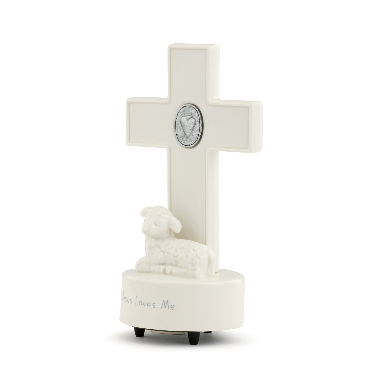 Jesus Loves Me Medallion Musical Cross thumbnail