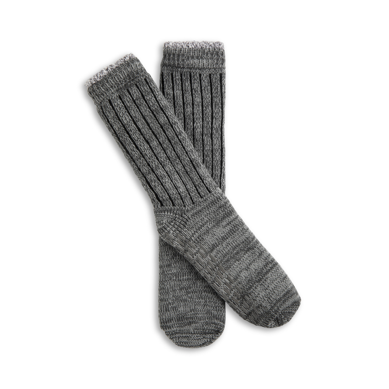 Giving Collection Gray Men's Gripper Slipper Socks Set thumbnail
