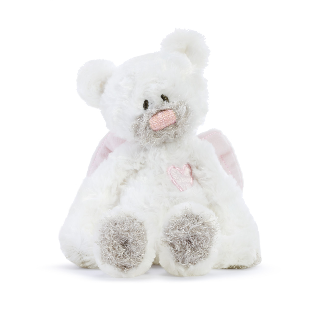 Pink Guardian Angel Bear Rattle Plush thumbnail