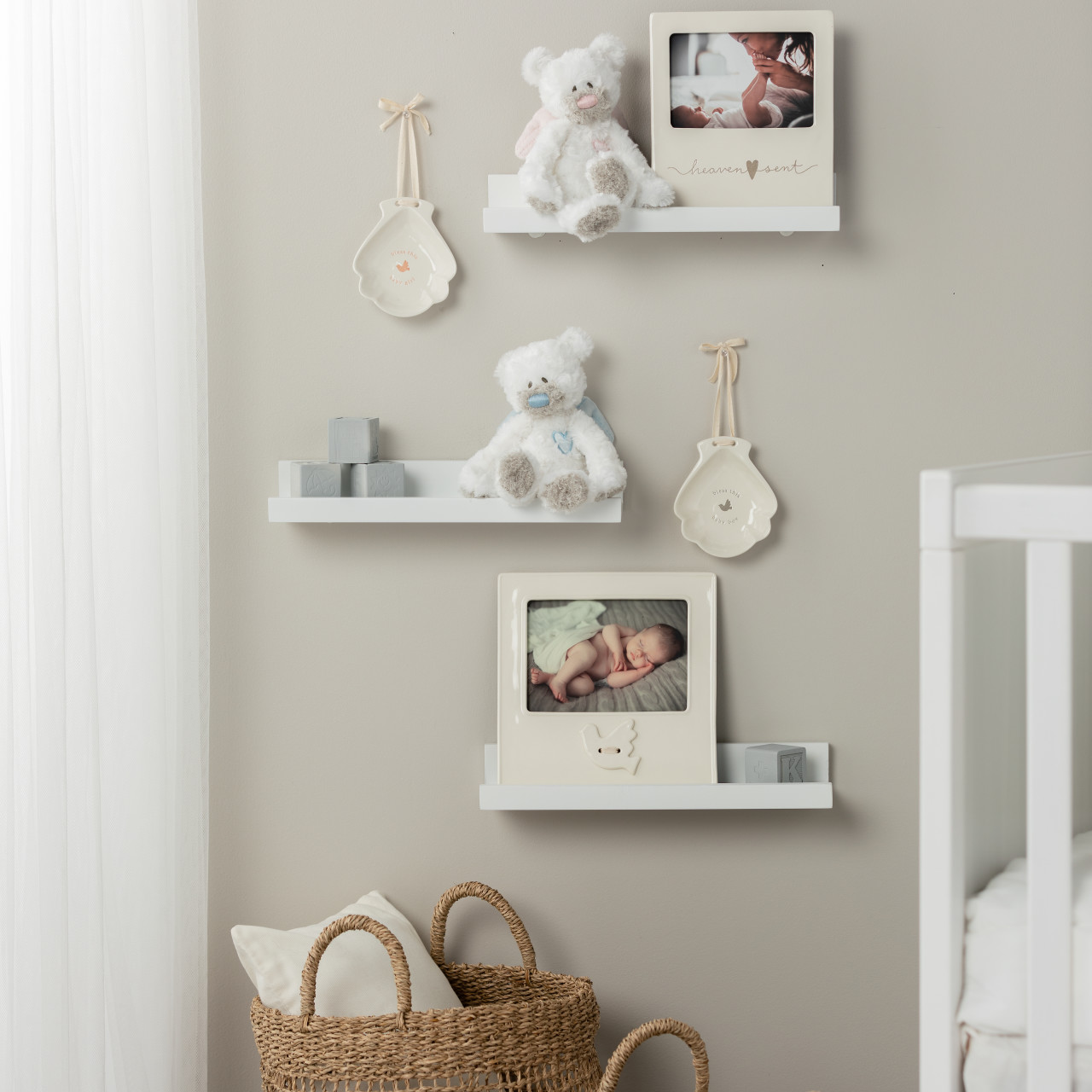 Pink Guardian Angel Bear Rattle Plush thumbnail