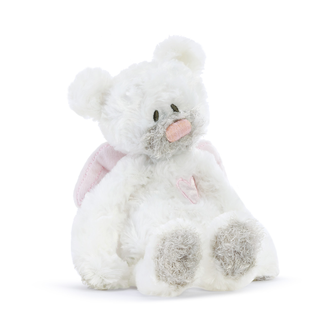 Pink Guardian Angel Bear Rattle Plush thumbnail