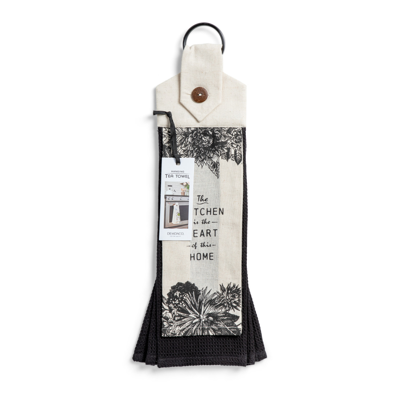 Heart of the Home Button Loop Tea Towel thumbnail