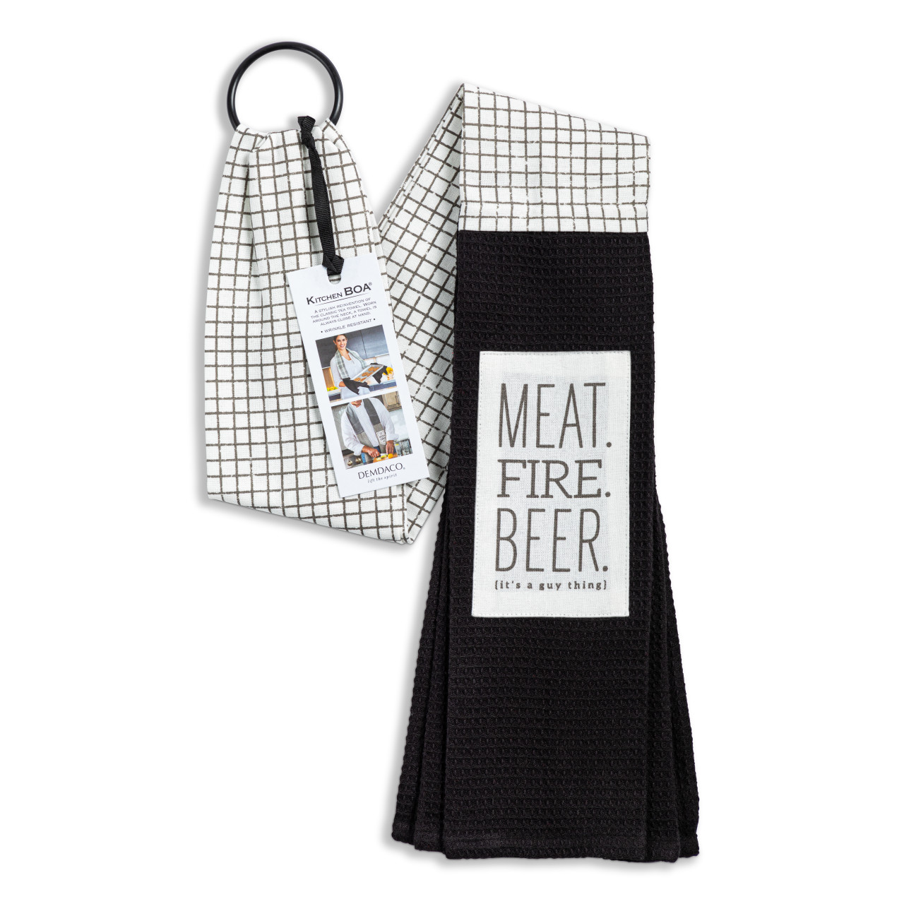 byDesign Serving Black & White It's a Guy Thing Kitchen Boa 4" x 69" thumbnail