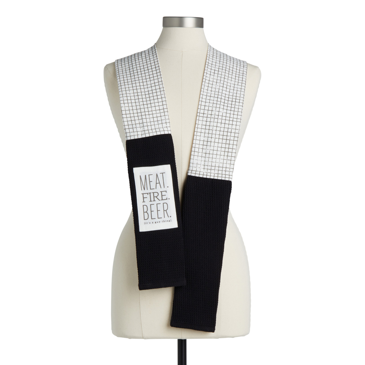 byDesign Serving Black & White It's a Guy Thing Kitchen Boa 4" x 69"